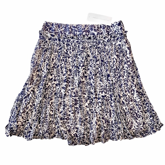NWT French Connection Floral Textured Skirt - Picture 9 of 11